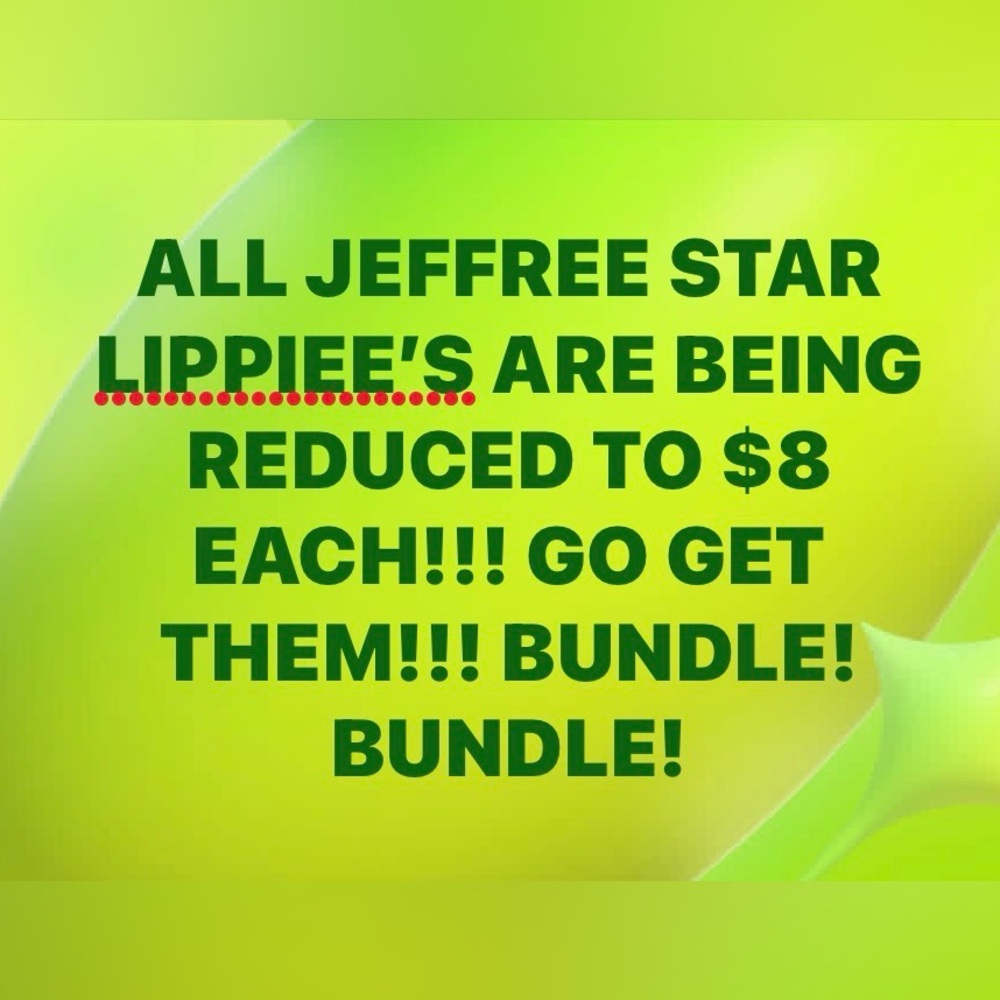 Jeffree Star lipsticks are $8!! Stock up!